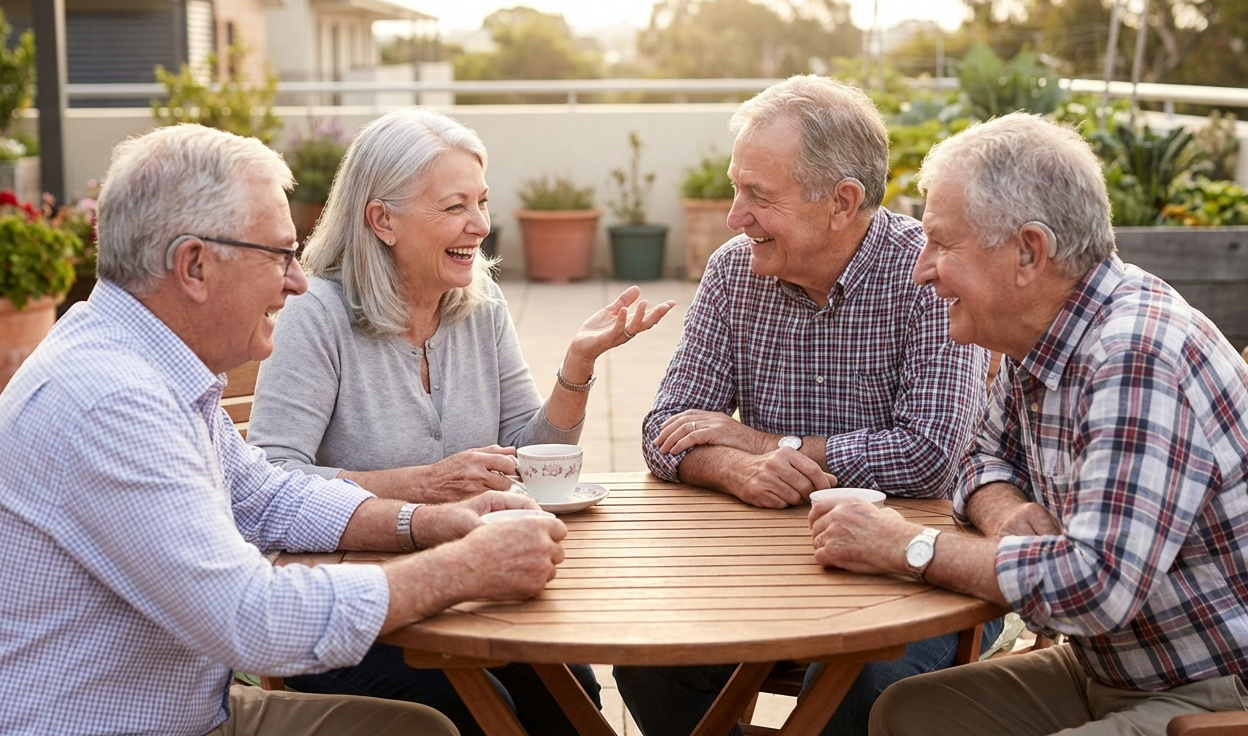 Seniors enjoying life together