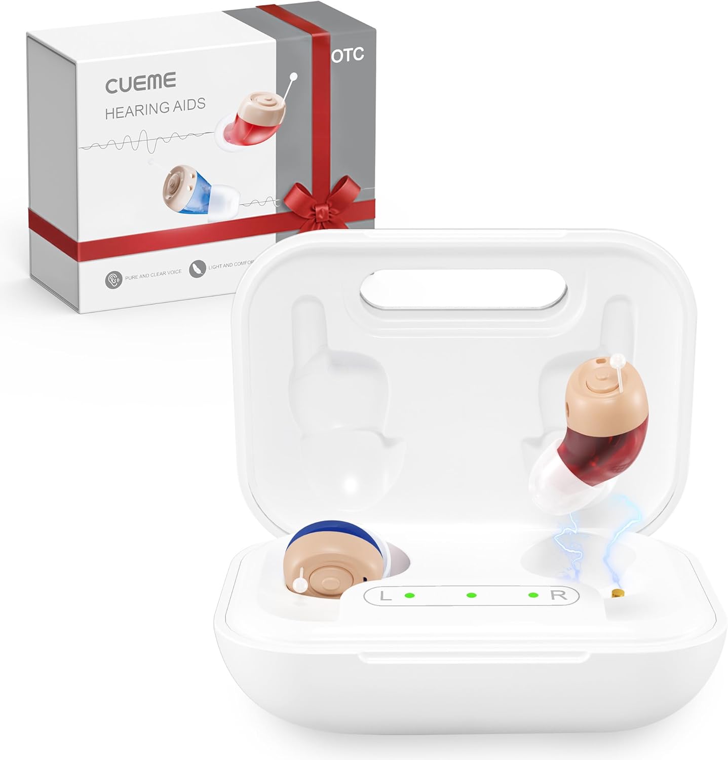CUEME OTC Rechargeable Hearing Aids for Seniors