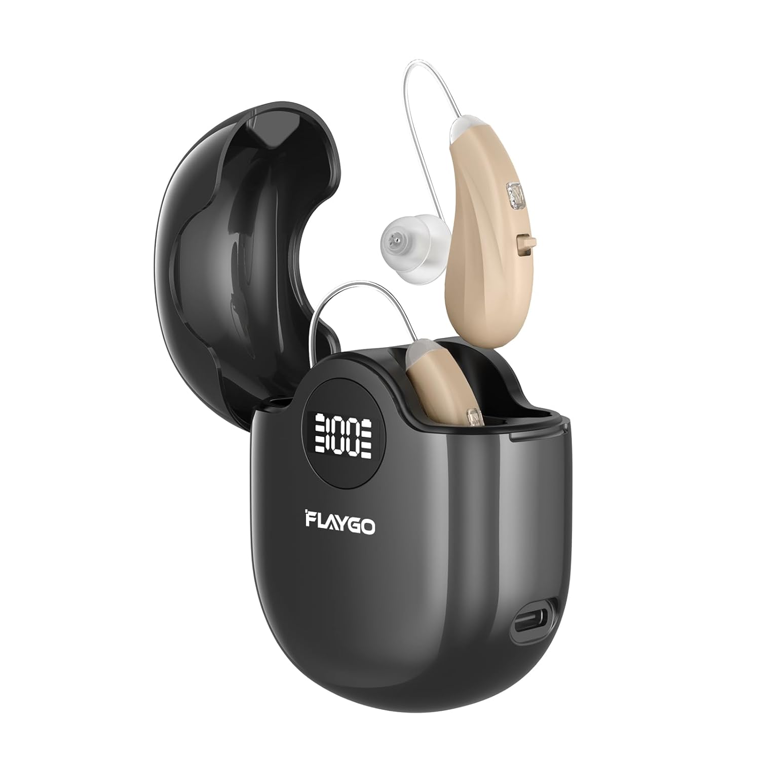 Flaygo OTC Hearing Aids for Seniors - Beige