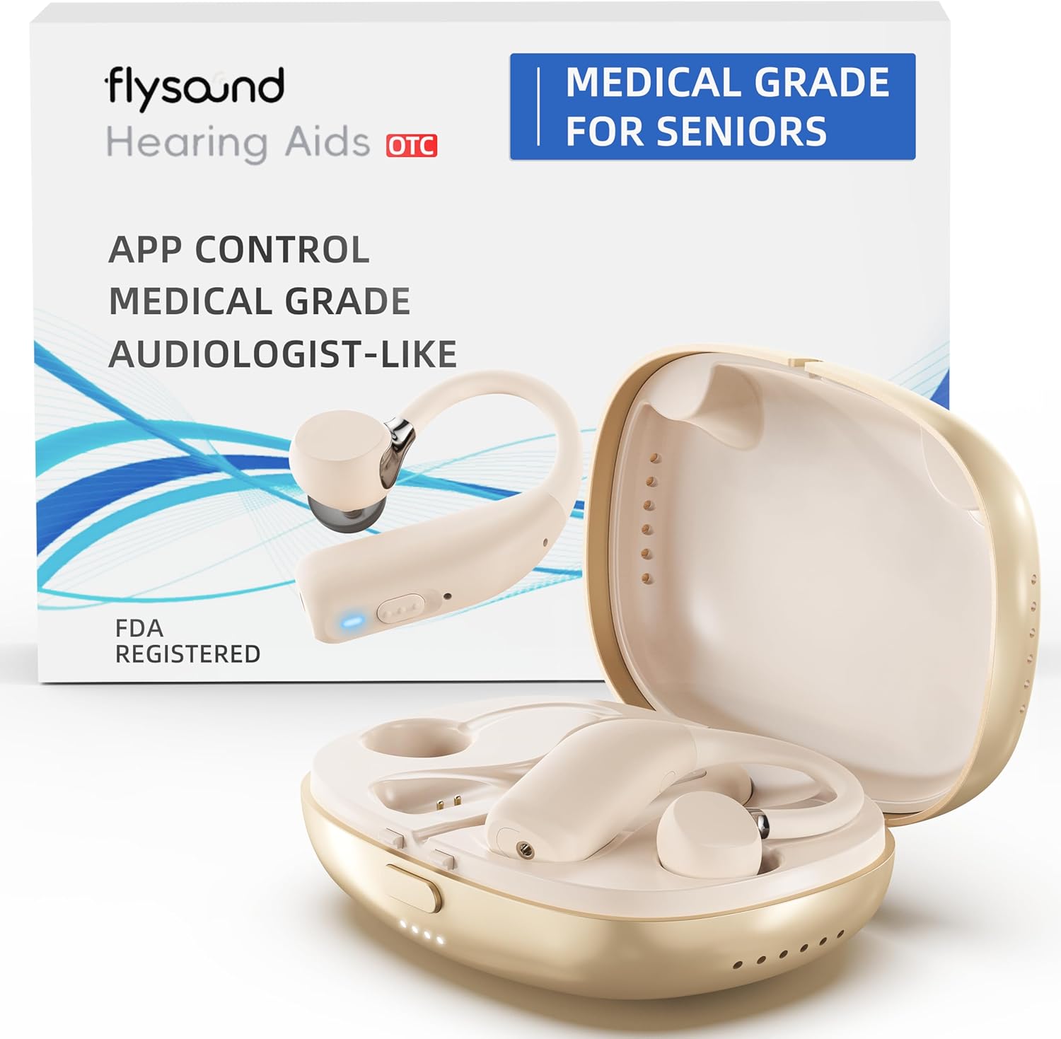 FLYSOUND Nature Pro OTC Bluetooth Hearing Aids