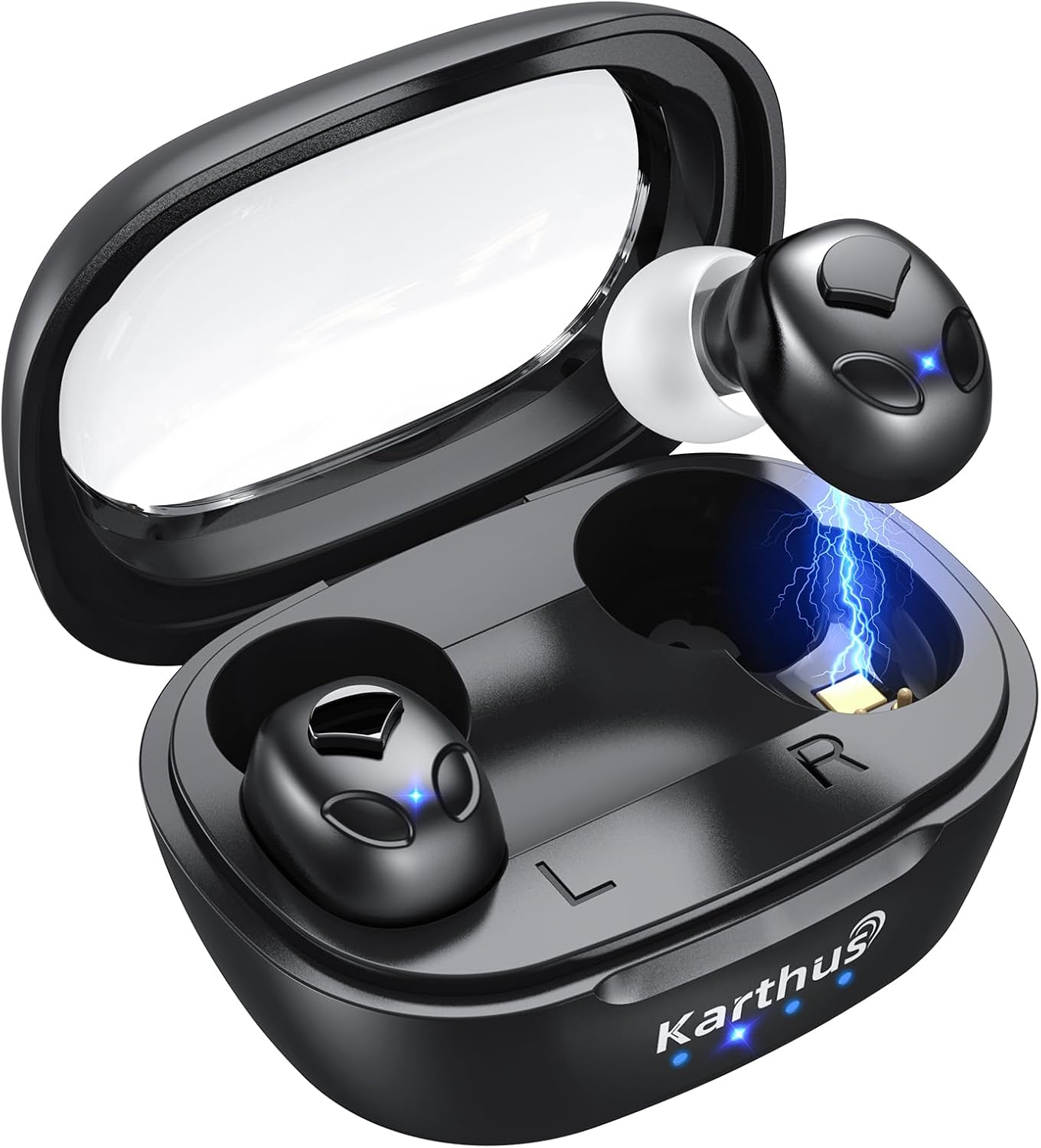 Karthus Rechargeable OTC Hearing Aids - Black