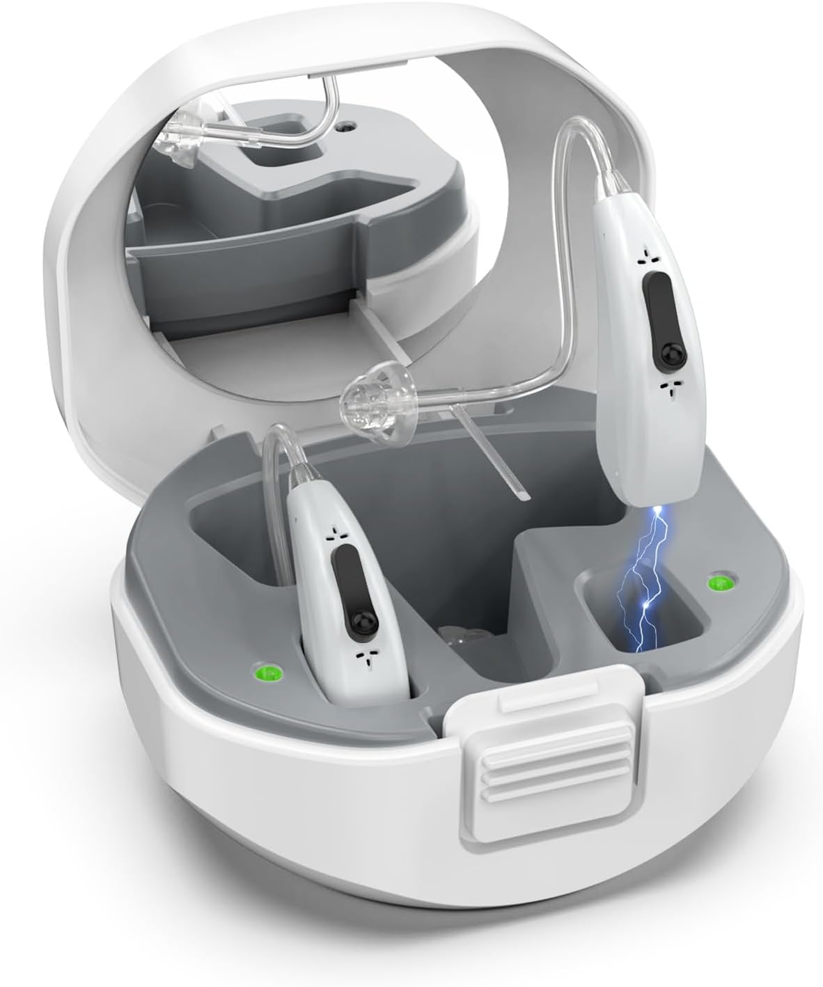 Lentorgi Rechargeable BTE Hearing Aids - Gray