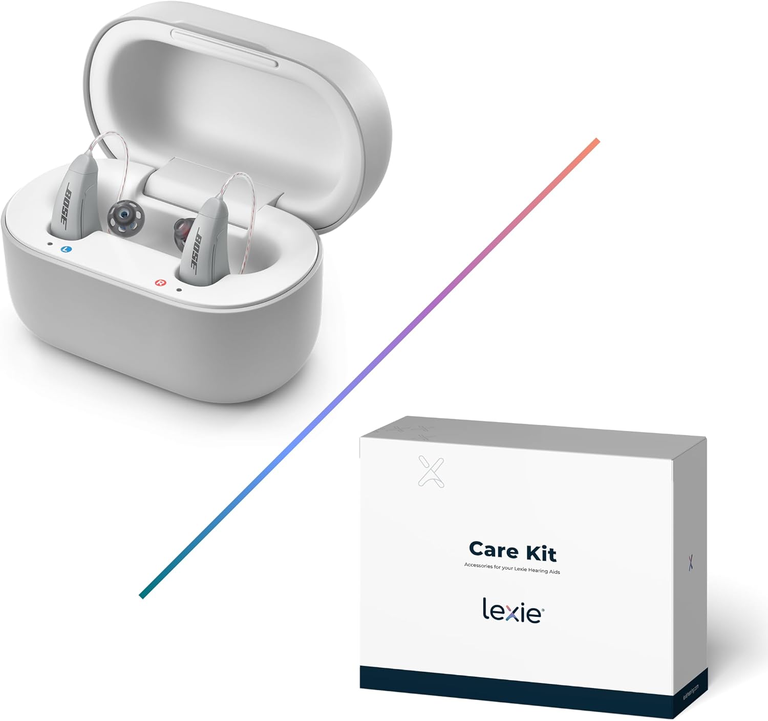 Lexie B2 OTC Hearing Aids Powered by Bose with Care Kit