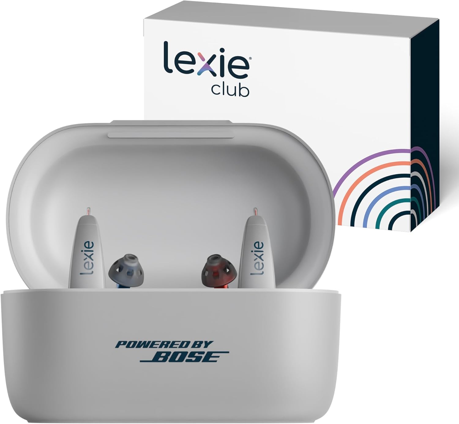 Lexie B2 Plus Hearing Aids Powered by Bose - Gray